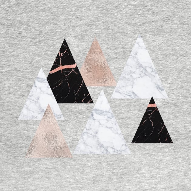 Marble geometric triangles by peggieprints